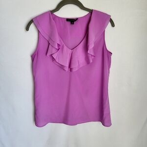Banana Republic women's sleeveless Blouse chiffon purple pink pre-owned